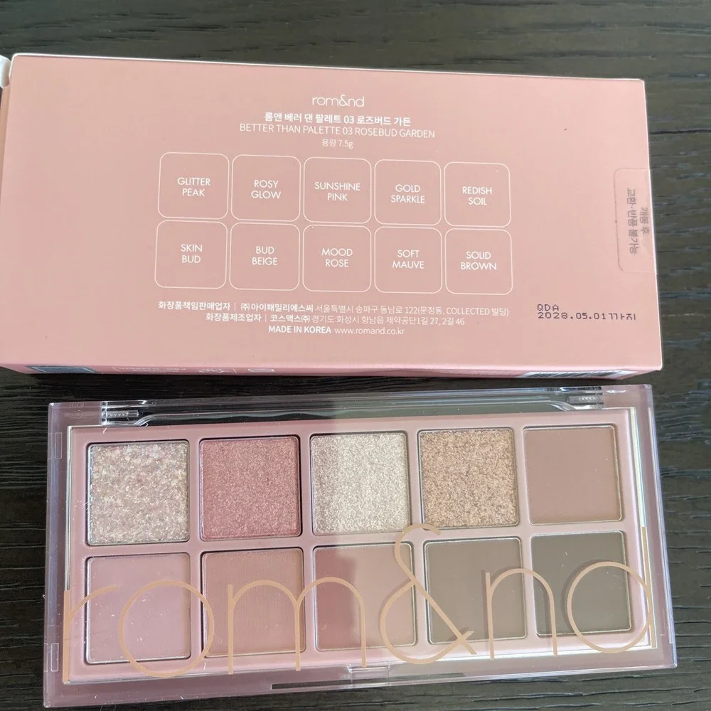 Rom&nd Better Than Palette 03 Rosebud Garden 8g Authentic Korean Eye Shadow
